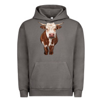 Pigment Tornado hereford cow Urban Hoodie - RanaPortraitStore