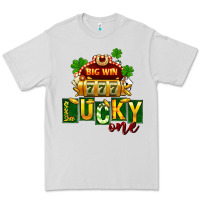 Dove Grey St Patricks Lucky One Premium Tee - FaDigitalArtStudio