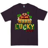 Plum St Patricks Lucky One Premium Tee - FaDigitalArtStudio