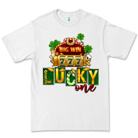White St Patricks Lucky One Premium Tee - FaDigitalArtStudio