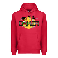 Cardinal Christmas gamer Premium Hoodie - BarkalooDesign