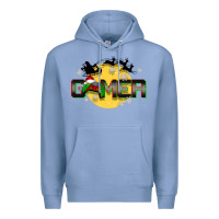 Colony Blue Christmas gamer Premium Hoodie - BarkalooDesign