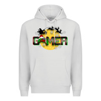 Dove Grey Christmas gamer Premium Hoodie - BarkalooDesign