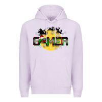 Lilac Christmas gamer Premium Hoodie - BarkalooDesign