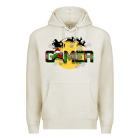 Oatmeal Heather Christmas gamer Premium Hoodie - BarkalooDesign