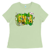 Matcha St. Patricks Day Cna Ladies Tee - CowhideDigitalArt