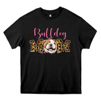 Black Bulldog Mom Heavy Core Tee - Jasminsmagicworld