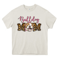 Cream Bulldog Mom Heavy Core Tee - Jasminsmagicworld