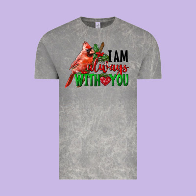 I Am Always With Your Cardinal Bird Vintage Tee Designed By Lillyallendesigns
