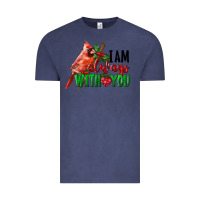 Vintage Denim I Am Always With Your Cardinal Bird Vintage Tee - LillyAllenDesigns