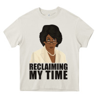Cream maxine reclaiming my time funny political quote t shirt Heavy Core Tee - baoMotion