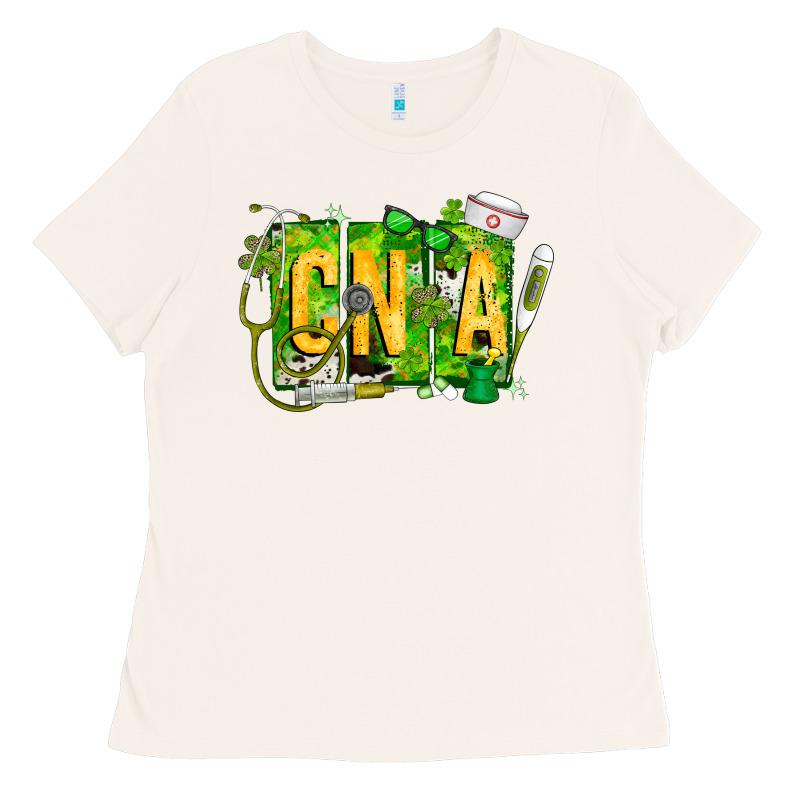 St. Patricks Day Cna Ladies Tee by CowhideDigitalArt | Teevron