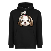 Black shih tzu Heavyweight Hoodie - Jasminsmagicworld