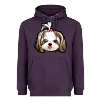 Plum shih tzu Heavyweight Hoodie - Jasminsmagicworld