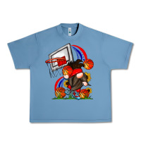 Pebble Blue Basketball Gnome Urban Heavy Tee - CowhideDigitalArt