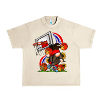 Sandshell Basketball Gnome Urban Heavy Tee - CowhideDigitalArt