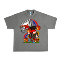 Tornado Basketball Gnome Urban Heavy Tee - CowhideDigitalArt