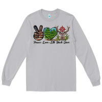 Moon Dust Peace Love Elk Buck Deer Long Sleeve Tee - LillyAllenDesigns