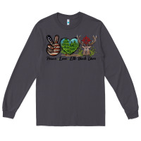 Smoke Peace Love Elk Buck Deer Long Sleeve Tee - LillyAllenDesigns