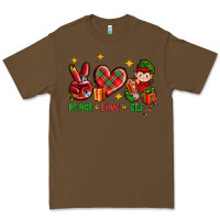 Cacao Peace Love Elf Christmas Premium Tee - BundleAndBundleShop