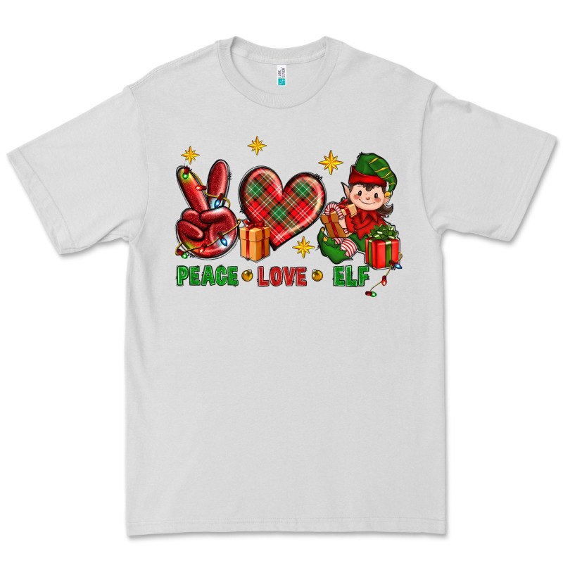 Peace Love Elf Christmas Premium Tee by BundleAndBundleShop | Teevron