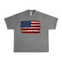 Tornado Distressed American Flag Urban Heavy Tee - Jasminsmagicworld