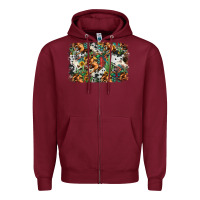 Burgundy western rodeo background Zipper Hoodie - Jasminsmagicworld