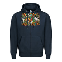 Navy western rodeo background Zipper Hoodie - Jasminsmagicworld