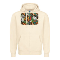 Sandshell western rodeo background Zipper Hoodie - Jasminsmagicworld