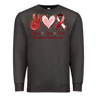 Smoke Peace Love Cure Heart And Neck Cancer Premium Sweatshirt - Jasminsmagicworld