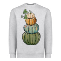 Heather Grey pumpkins Heavyweight Sweatshirt - RanaPortraitStore