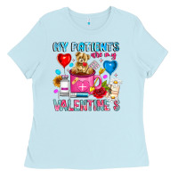 Baby Blue My Patients is Valentines Ladies Tee - CowhideDigitalArt