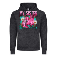 Vintage Black Breast Cancer My Sister Is A Fighter Vintage Hoodie - Artiststas