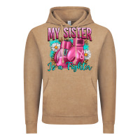 Vintage Coffee Breast Cancer My Sister Is A Fighter Vintage Hoodie - Artiststas