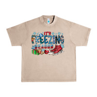 French Oak It's Freezing Season Urban Heavy Tee - CowhideDigitalArt