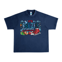 Navy It's Freezing Season Urban Heavy Tee - CowhideDigitalArt