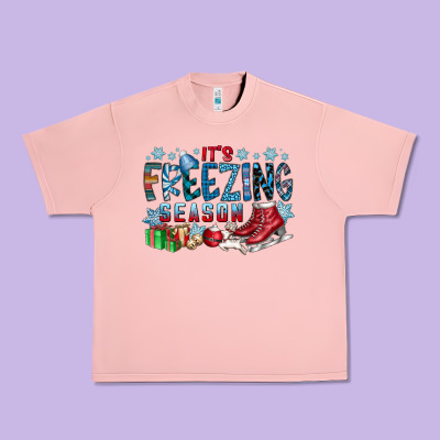 It's Freezing Season Urban Heavy Tee Designed By Cowhidedigitalart
