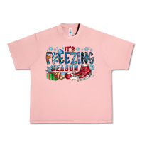 Salmon It's Freezing Season Urban Heavy Tee - CowhideDigitalArt