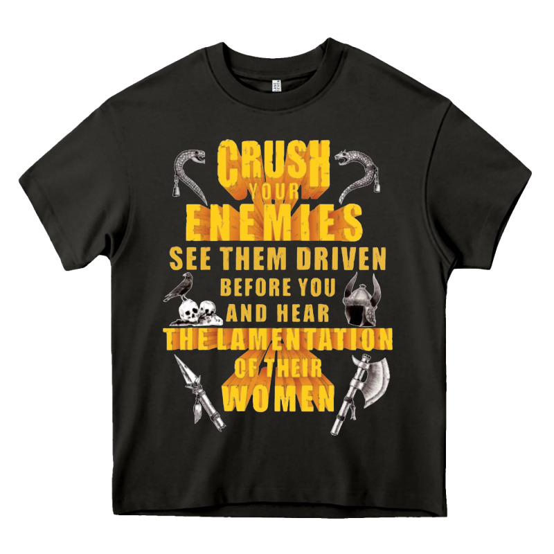 Crushs Your Enemies Merch Heavy Core Tee by baoMotion | Teevron
