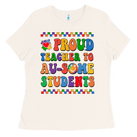 Bone Proud Teacher to au-some student Ladies Tee - CowhideDigitalArt