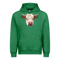 Emerald hereford cow head Urban Hoodie - RanaPortraitStore