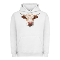 Pigment Lunar Rock hereford cow head Urban Hoodie - RanaPortraitStore