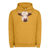 Pigment Peanut Butter hereford cow head Urban Hoodie - RanaPortraitStore