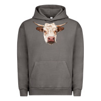 Pigment Tornado hereford cow head Urban Hoodie - RanaPortraitStore
