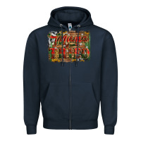 Navy mama tried christmas Zipper Hoodie - Jasminsmagicworld