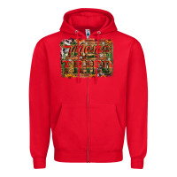Red mama tried christmas Zipper Hoodie - Jasminsmagicworld