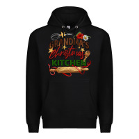 Black grandma's Christmas kitchen Premium Hoodie - BarkalooDesign