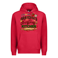 Cardinal grandma's Christmas kitchen Premium Hoodie - BarkalooDesign
