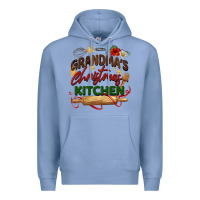 Colony Blue grandma's Christmas kitchen Premium Hoodie - BarkalooDesign