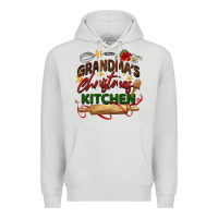 Dove Grey grandma's Christmas kitchen Premium Hoodie - BarkalooDesign